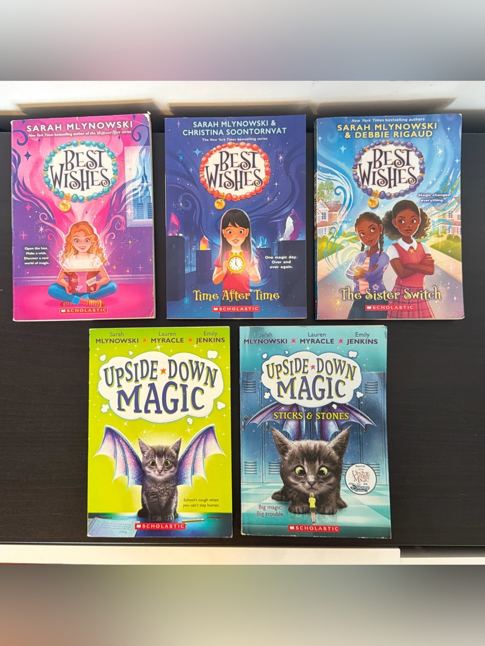 Best Wishes & Upside Down Magic Chapter Books by Sarah Mlynowski